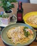 ✨コストコのピンクサーモン缶でパスタ✨