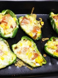 ピーマンとやきとり缶でチーズ焼き!-レシピのメイン写真