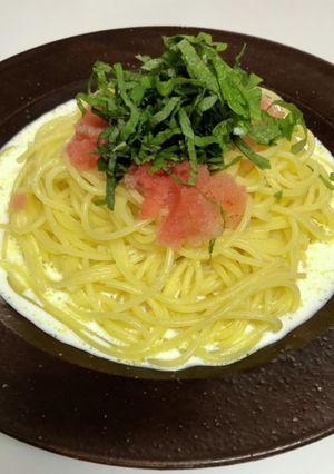 明太子クリームパスタ-レシピのメイン写真