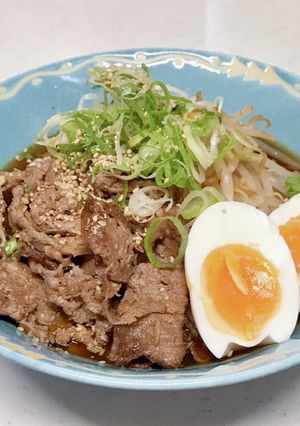 サッポロ一番で♡冷やし焼き肉ラーメン-レシピのメイン写真