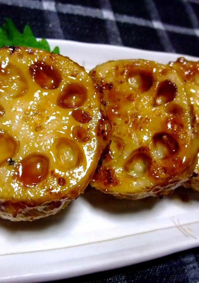 ご飯がすすむ♡つくねのれんこんはさみ焼き-レシピのメイン写真