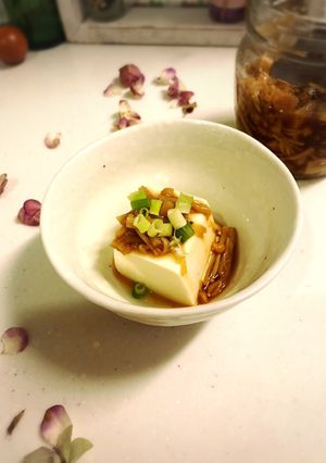 簡単✨冷奴になめ茸✨温奴でも✨-レシピのメイン写真