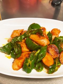 簡単魚肉ソーセージのケチャップ炒め-レシピのメイン写真