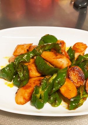 簡単魚肉ソーセージのケチャップ炒め-レシピのメイン写真