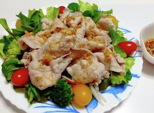 肉がやわらかくなる裏技！豚しゃぶサラダ-レシピのメイン写真