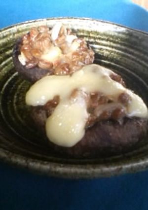 椎茸の香味納豆焼き-レシピのメイン写真
