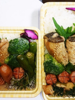 【夫婦弁当84】エリンギ肉巻きとししとう-レシピのメイン写真