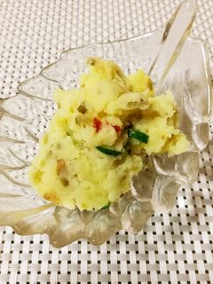 マヨネーズなし!ピリ辛ポテトサラダ-レシピのメイン写真