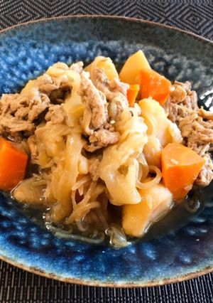 圧力鍋で、簡単絶品無水肉じゃが♡-レシピのメイン写真