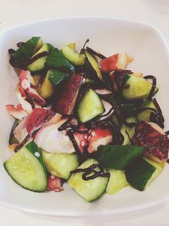 簡単おかず:タコときゅうり塩昆布和え-レシピのメイン写真
