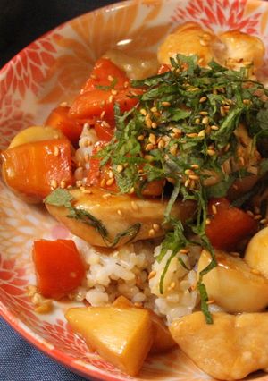 和風野菜ミックスで☆鶏むね肉の照り焼き丼-レシピのメイン写真