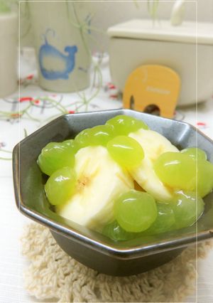 お手軽冷菓＊バナナのデラウエア和え-レシピのメイン写真