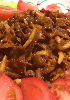 ダイエット♡牛肉＆シメジのまんぷくサラダ-レシピのメイン写真