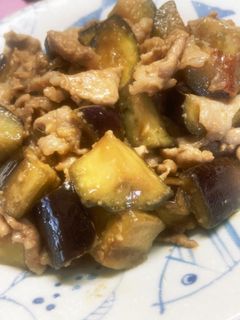 ナスと豚肉の味噌炒め-レシピのメイン写真