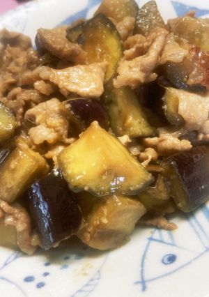 ナスと豚肉の味噌炒め-レシピのメイン写真