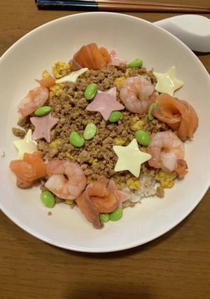 七夕に！キラキラちらし寿司-レシピのメイン写真