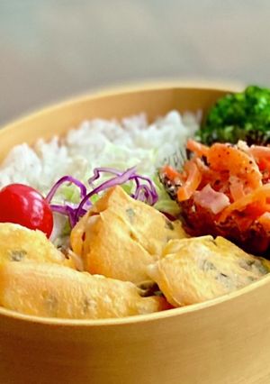 わっぱ弁当＊バジル風味のささみピカタ-レシピのメイン写真