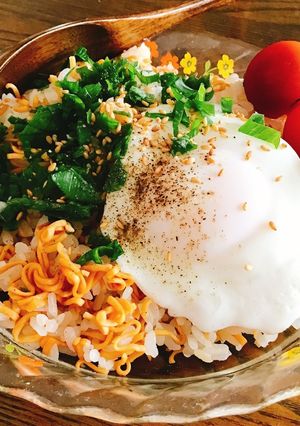 チキンラーメンで！簡単ウマウマそばめし♪-レシピのメイン写真