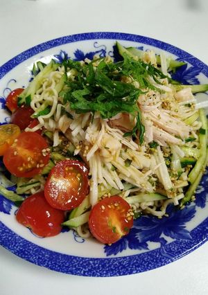サッポロ一番ごま味和風冷やしラーメン-レシピのメイン写真