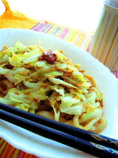 キャベツと乾物の焼きうどん-レシピのメイン写真