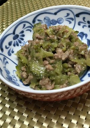 肉味噌ゴーヤ-レシピのメイン写真