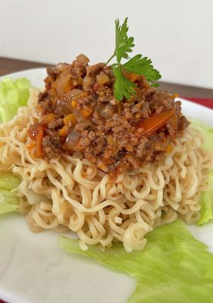 サッポロ一番冷製ミートソースラーメン-レシピのメイン写真