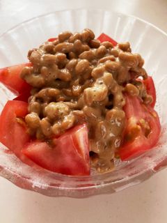 納豆トマト-レシピのメイン写真