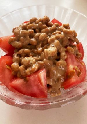 納豆トマト-レシピのメイン写真