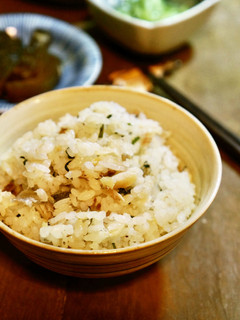 鯵と大葉の炊き込みご飯*-レシピのメイン写真