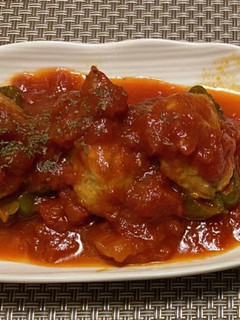 作り置き冷蔵・レンジ:ピーマンの肉詰め-レシピのメイン写真