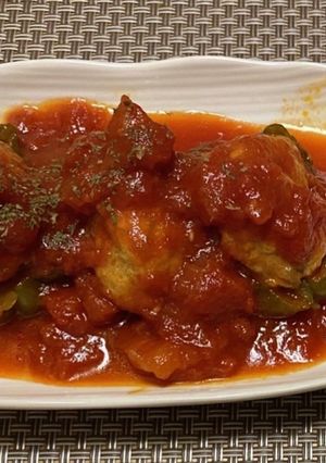 作り置き冷蔵・レンジ：ピーマンの肉詰め-レシピのメイン写真