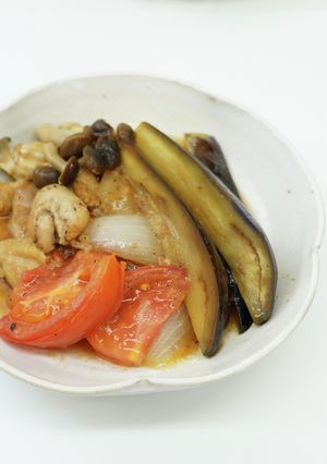 トマトで減塩！鶏肉のトマト煮込み-レシピのメイン写真