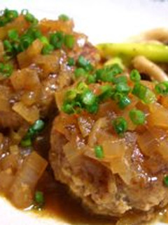 玉ねぎソースの豆腐INハンバーグ♡-レシピのメイン写真