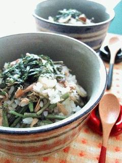 ツナと山菜の炊き込みご飯。-レシピのメイン写真
