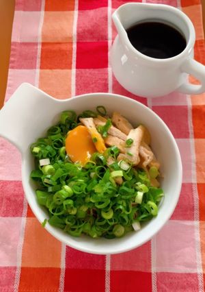 九条ネギお月見きつね蕎麦-レシピのメイン写真