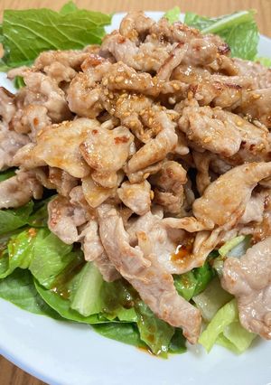 豚肉とレタスの香味タレがけ-レシピのメイン写真