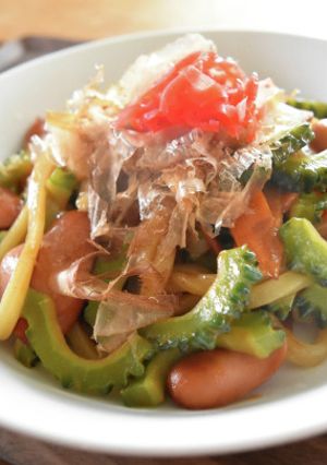 にがうり(ゴーヤ)のソース焼きうどん-レシピのメイン写真