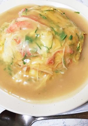簡単！塩ラーメンスープで天津飯-レシピのメイン写真