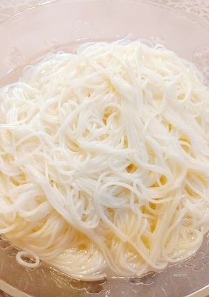 ぷりぷりツルツルの素麺の茹で方(自分用)-レシピのメイン写真