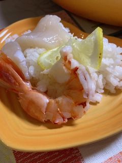 帆立と海老のレモン寿司-レシピのメイン写真