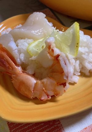 帆立と海老のレモン寿司-レシピのメイン写真