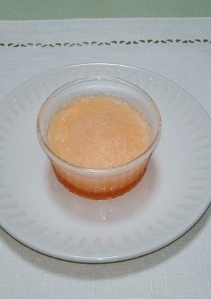 嚥下食★2層のメロンアイス-レシピのメイン写真