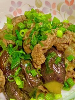 麺つゆで簡単・茄子と牛肉の甘辛炒め煮-レシピのメイン写真