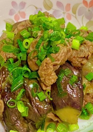 麺つゆで簡単・茄子と牛肉の甘辛炒め煮-レシピのメイン写真