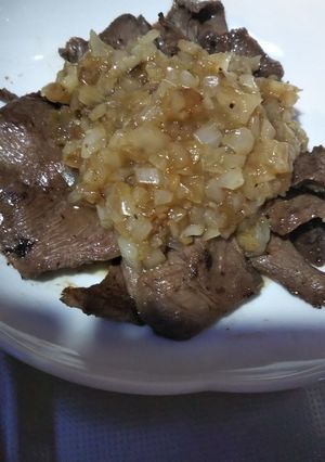 牛タンの玉ねぎソース掛け-レシピのメイン写真