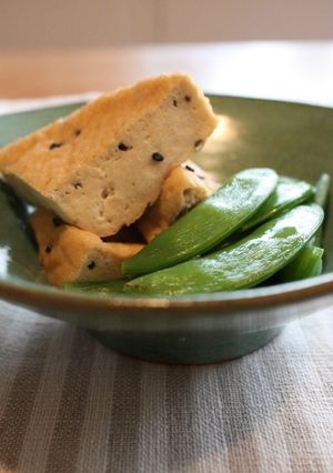 スナップえんどうとがんもの煮物-レシピのメイン写真