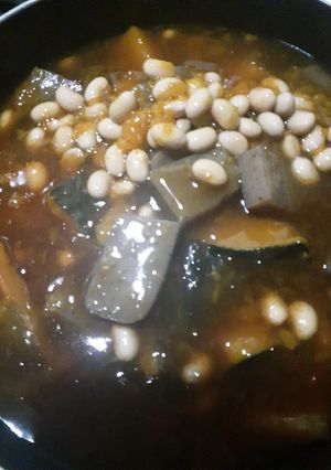 圧力鍋でかぼちゃ煮物　-レシピのメイン写真