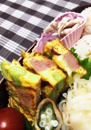 枝豆とスパム（ハム・ウインナー）卵焼き-レシピのメイン写真