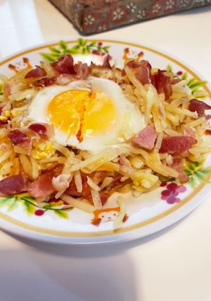 ベーコンポテトの巣ごもり卵-レシピのメイン写真