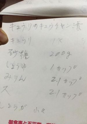 きゅうりのキューちゃん-レシピのメイン写真